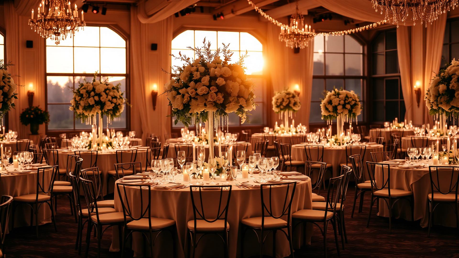Luxury wedding reception venue